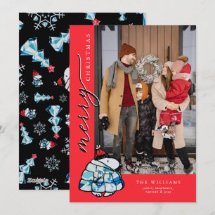 Cartão De Festividades Jaqueta Peanuts Snoopy Inverno Puffer