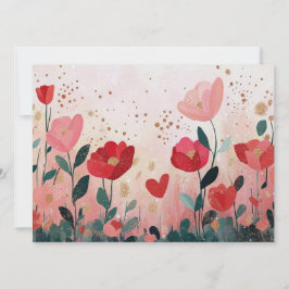 Cartão De Festividades Jardim de rosas caprichoso