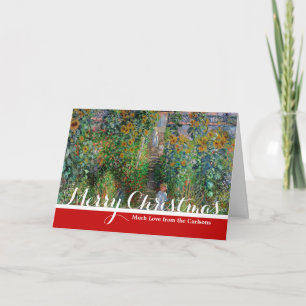 Cartão De Festividades Jardim Monet Vetheuil Pintura Impressionista