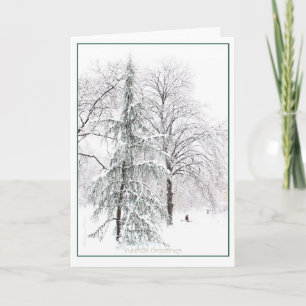 Cartão De Festividades Jardim Público de Boston: Yuletide Feriado