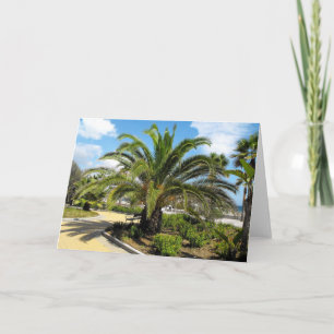 Cartão De Festividades jardins de Puerto Banus na Espanha