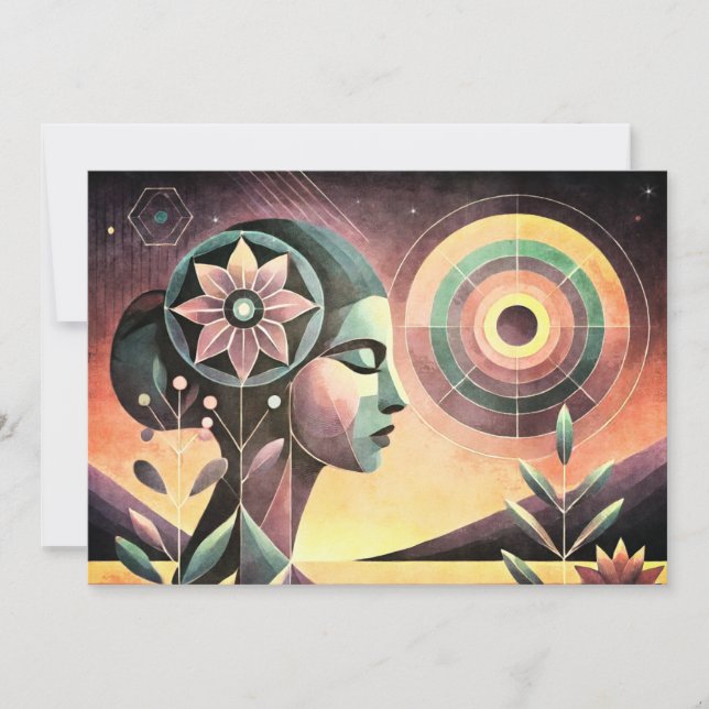 Cartão De Festividades Jasmine (Frente)