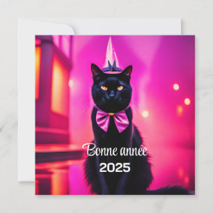 Cartão De Festividades Jazzy Gatinho - Bonne année