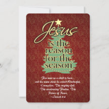 Jesus, a razão do Natal cristão, saudação plana