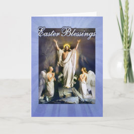 Cartão De Festividades Jesus Cristo é Risen, ressurreição da Páscoa