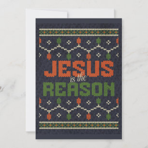 Cartão De Festividades Jesus é a Razão da Festa de Natal