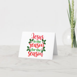 Cartão De Festividades Jesus é a Razão da Temporada