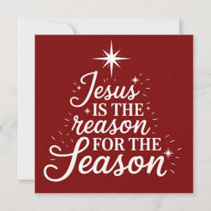 Cartão De Festividades Jesus É a Razão Desta Temporada Cristã