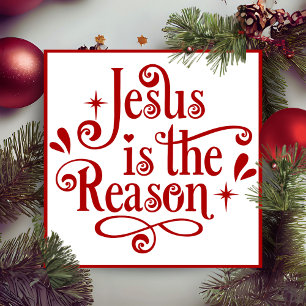 Cartão De Festividades Jesus É A Razão Do Natal Personalizado