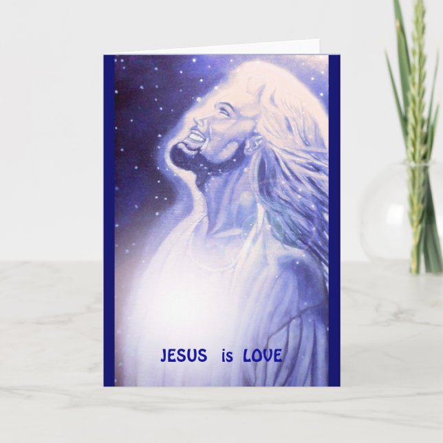 Cartão De Festividades JESUS   é AMOR (Frente)