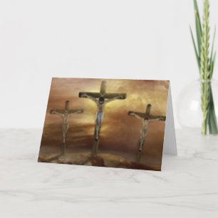 CARTÃO DE FESTIVIDADES JESUS ON THE CROSS