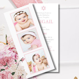 Cartão De Festividades Jewish Baby Photo Naming Ceremony Hebraica Girl