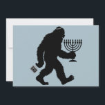 Cartão De Festividades Jewish Bigfoot Hanukkah Chanukah Humor Hilarious<br><div class="desc">Jewish Bigfoot Hanukkah Chanukah Humor Hilarious Menorah Dreidel</div>