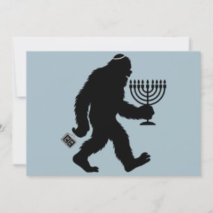 Cartão De Festividades Jewish Bigfoot Hanukkah Chanukah Humor Hilarious