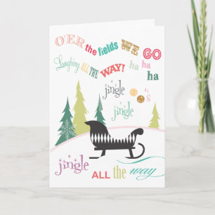 Cartão De Festividades Jingle Bells   Holiday Greeting Cards