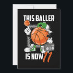 Cartão De Festividades Jogador De Basquete De Aniversário De 11, Funny, 1<br><div class="desc">Jogador De Basquete De Aniversário De 11,  Funny,  11 Anos</div>