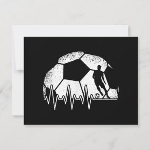Cartão De Festividades Jogador Engraçado de Batimentos de Coração