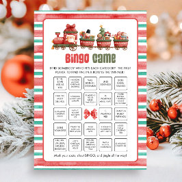 Cartão De Festividades Jogo de Bingo de Natal