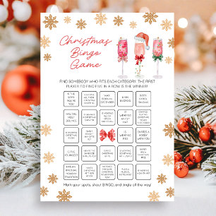 Cartão De Festividades Jogo de Bingo de Natal