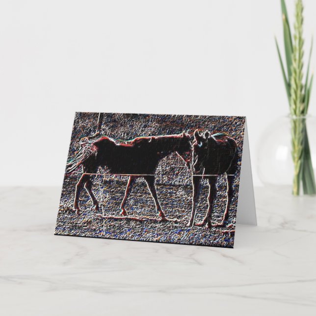 Cartão De Festividades Jogo do cavalo (Frente)