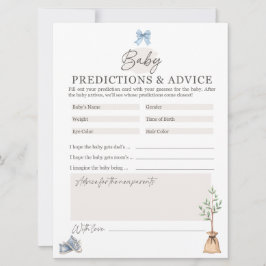 Cartão De Festividades Jogo do Chá de fraldas de Prova Pequena