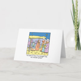 Cartão De Festividades Jogos sábios dos reis computador dos desenhos