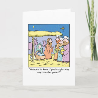 Cartão De Festividades Jogos sábios dos reis computador dos desenhos