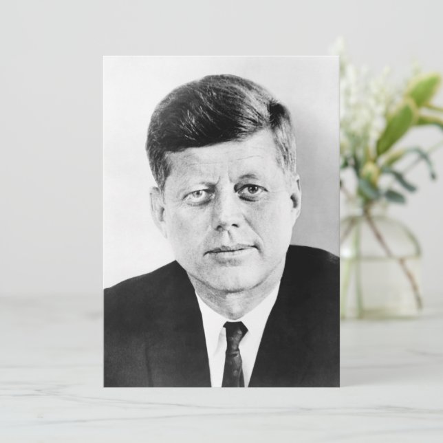 Cartão De Festividades John Jack Kennedy Casa Branca Presidencial dos EUA (Em pé/Frente)