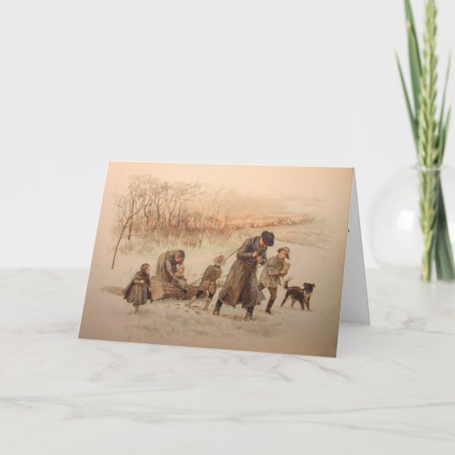 Cartão De Festividades Jol Yule (Frente)