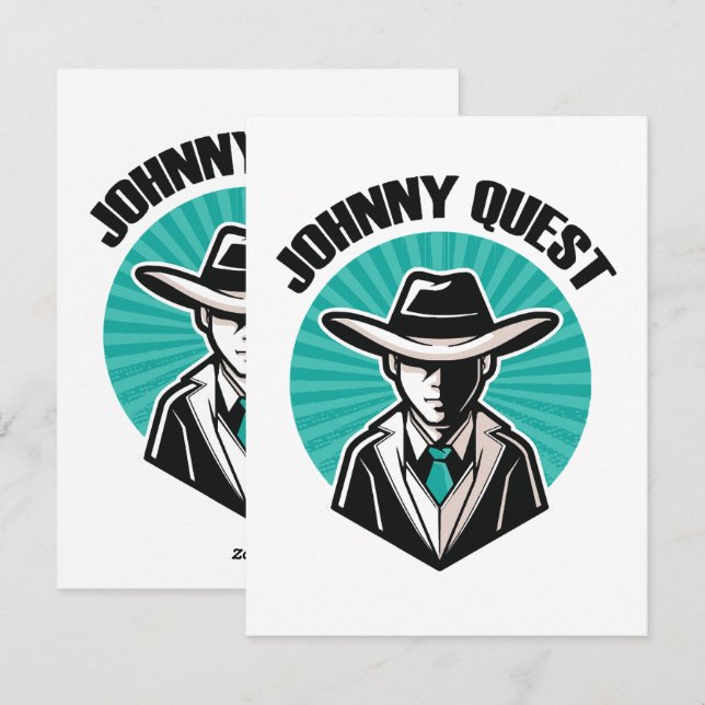 Cartão De Festividades Jonny Quest (Frente/Verso)