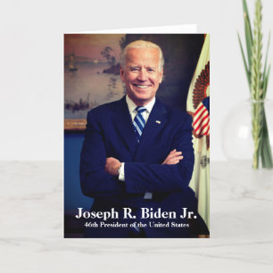 Cartão De Festividades Joseph Joe Biden, 46º Presidente dos EUA