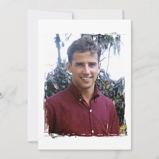 Cartão De Festividades Jovem Joe Biden inauguração (Frente)