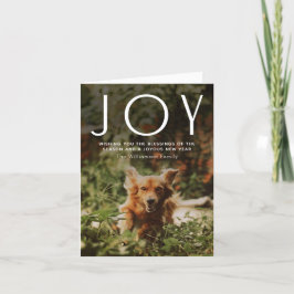 Cartão De Festividades JOY 2 Fotografia Natal
