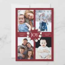 Joy Blush Burgundy Floral Wreath Natal 4 Foto