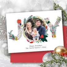 JOY Floral Red Poinsettia Pine Bough Wreath Foto