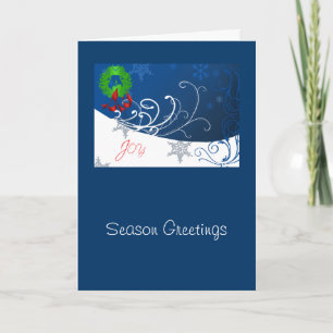 Cartão De Festividades Joy Holiday Post Card lrg