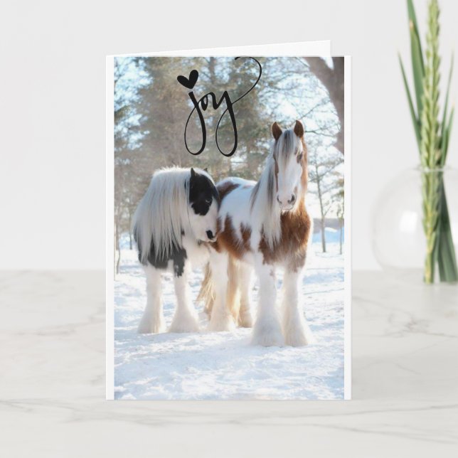 CARTÃO DE FESTIVIDADES JOY JOY JOY E MARAVILHOSA HORA DO ANO (Frente)