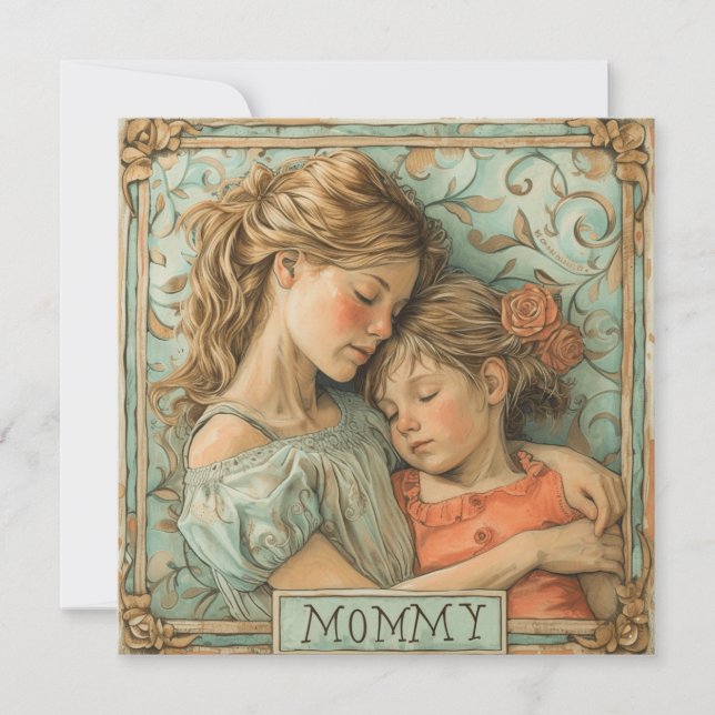 Cartão De Festividades Joy mamãe: Mensagens Encantadoras (Frente)