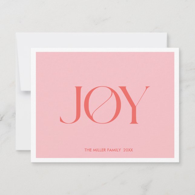 Cartão De Festividades Joy | Natal (Frente)
