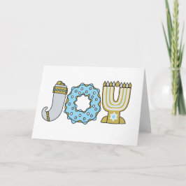 Cartão De Festividades JOY of Hanukkah