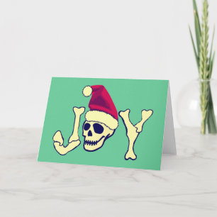 Cartão De Festividades Joy - Papais noeis SKull