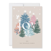 Joy Pastel Watercolor Árvore e Árvore de Natal