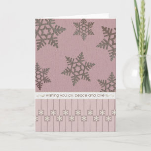 Cartão De Festividades Joy, Paz e Amor