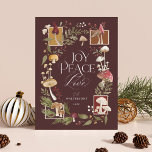 Cartão De Festividades Joy Peace Love Watercolor Woodsy Mushroom Foto<br><div class="desc">Embarque o capricho da estação com o nosso encantador cartão de férias de "alegria, paz e amor" de cor d'água, madeira de madeira de cogumelo! É a maneira perfeita de enviar um pouco de magia artística aos seus entes queridos nesta temporada de férias. Nossa design galopante e charmosa está enterrando...</div>
