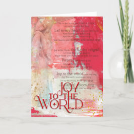 Cartão De Festividades Joy To The World Christmas Carol Lyrics Angel