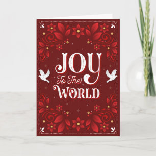 Cartão De Festividades Joy to the World Christmas Greeting Card