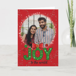 Cartão De Festividades Joy To The World Christmas Photo