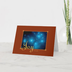 Cartão De Festividades Joy To The World Pleiades Star Cluster – Hubble