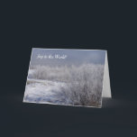 Cartão De Festividades Joy to the World Winter Willows Christmas Card<br><div class="desc">Uma fotografia de uma bela geada cobriu os salgueiros de inverno,  com as palavras "Joy to the World" na frente deste cartão de Férias,  e a mensagem inspiradora de Isaiah 9:6 na dentro. Mude a dentro de sentimento para se adequar ao seu gosto ou saia como está.</div>