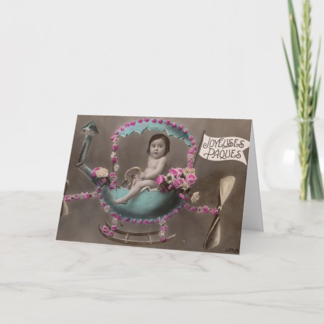 Cartão De Festividades Joyeuse Paques (Frente)